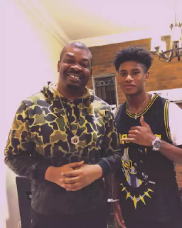 Don Jazzy Pictured With His Cousin Who Is A Footballer